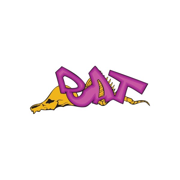 Image of Rat Graffiti Sticker