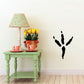 Black raven feet wall decal silhouette