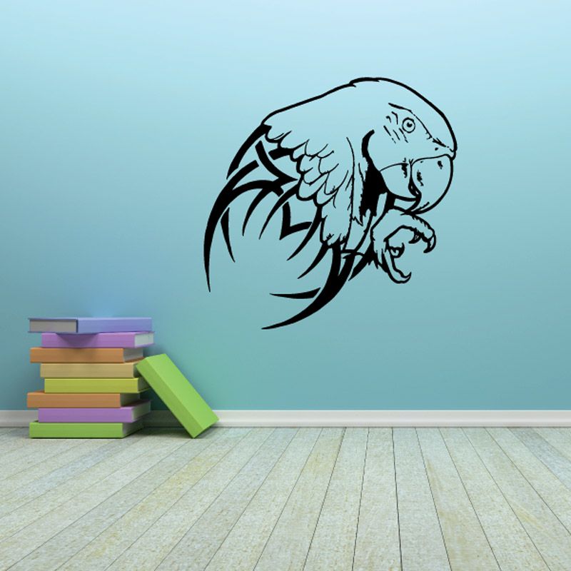 Image of Razor Design Macaw Parrot Decal