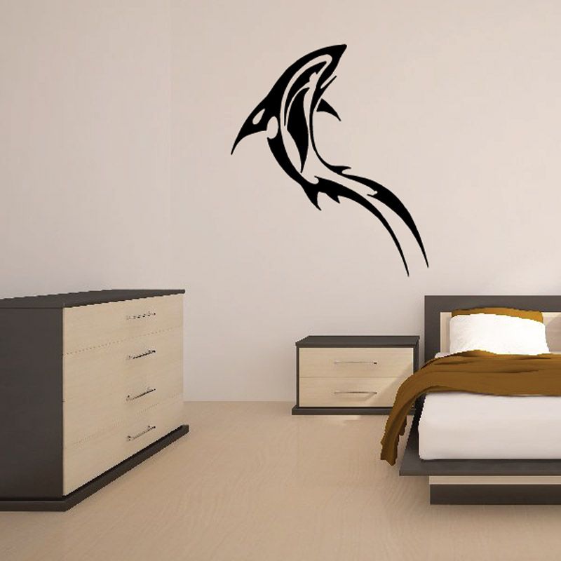 Image of Razor Tattoo Style Dolphin Decal