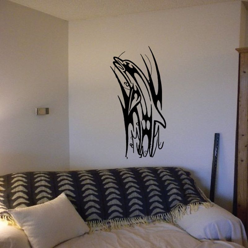 Image of Razor Tribal Design Dolphin Decal