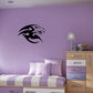 Tribal eagle head wall decal with black stylized design