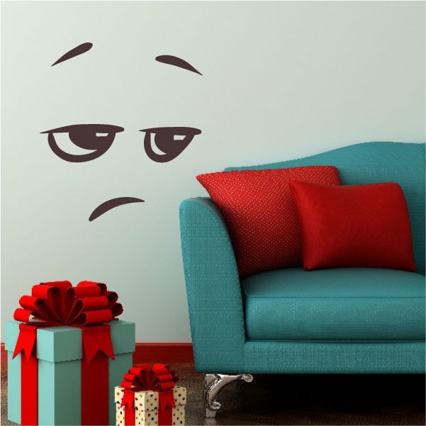 Image of Really Face Expression Wall Decal - Vinyl Decal - Car Decal - Idcolor068