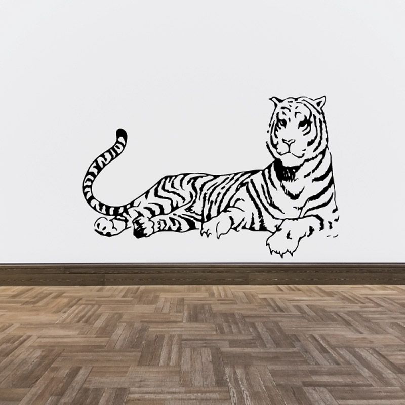 Image of Reclining Tiger Decal