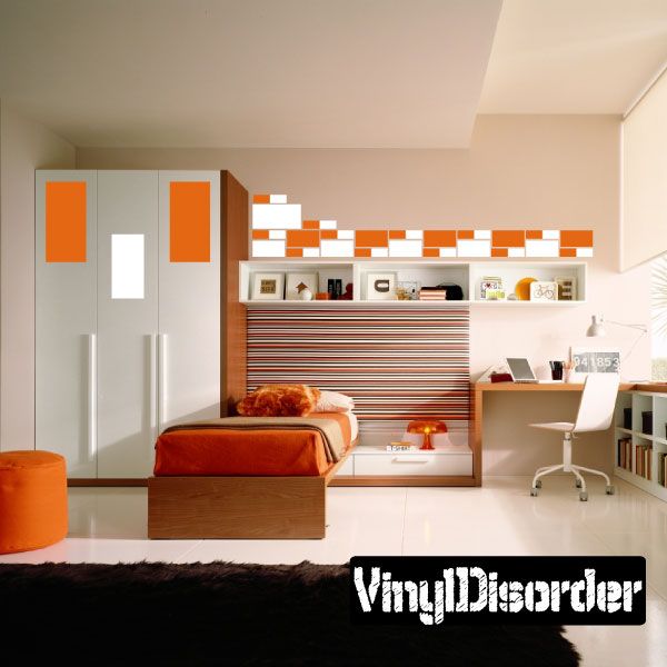 Image of Rectangle Wall Decals Kit