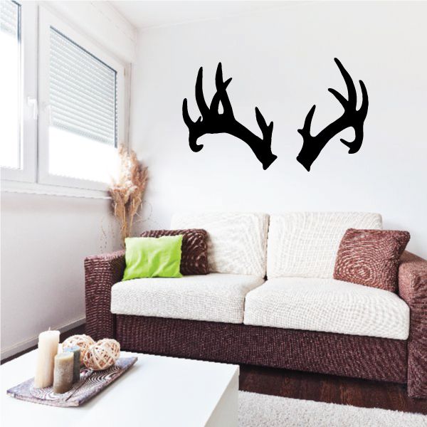 Image of Reindeer Buck Antlers Decal