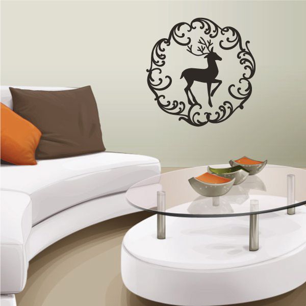 Image of Reindeer Filigree Decal