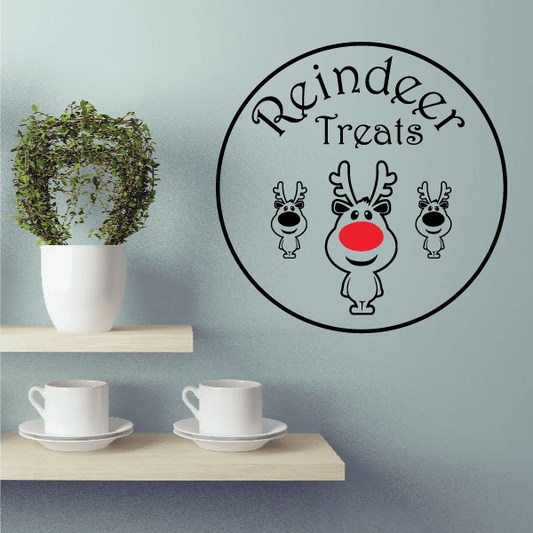 Image of Reindeer Treats Decal - Vinyl Decal - Car Decal - Vdcolor009