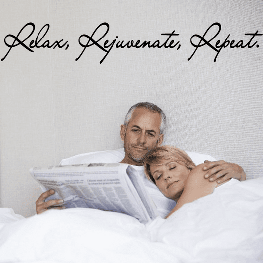 Image of Relax Rejuvenate Repeat Wall Decal