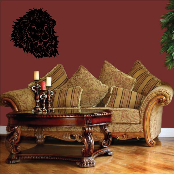 Image of Relaxed Lion Head Decal