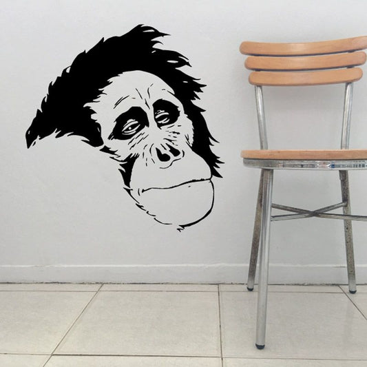 Image of Relaxing Chimp Monkey Decal