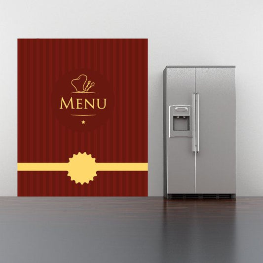 Image of Restaurant Menu Wall Decal - Vinyl Decal - Car Decal - Idcolor002