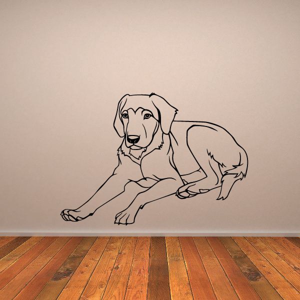 Image of Resting Dog Outline Decal