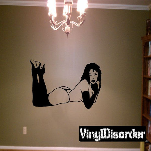 Image of Resting Topless Woman Decal