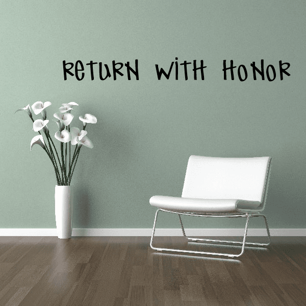 Image of Return with honor Military Decal
