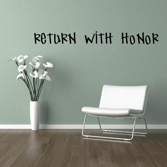 Image of Return with honor Military Decal