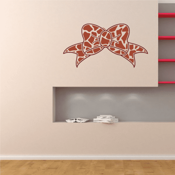 Image of Giraffe Ribbon Sticker