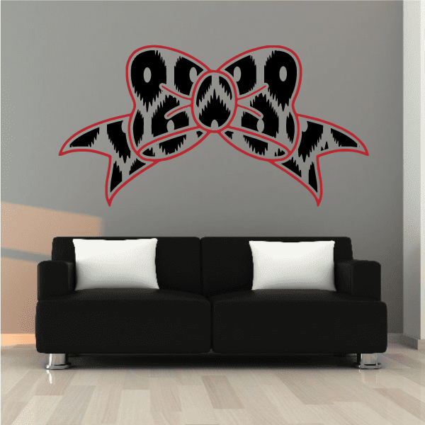 Image of Oval Dot Pattern Ribbon Sticker