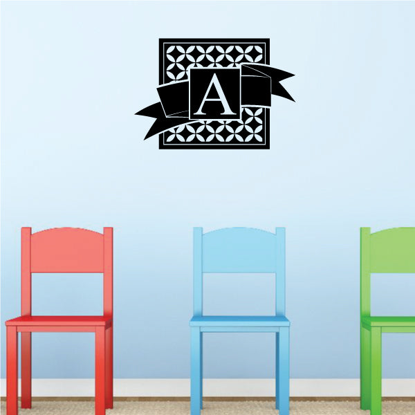 Ribbon Monogram Decal – Vinyl Disorder