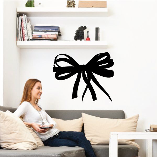 Image of Ribbon Wall Decal - Vinyl Decal - Car Decal - 035