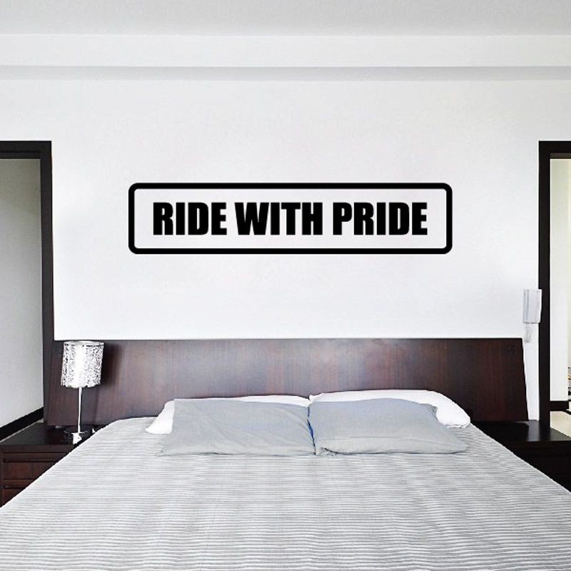 Image of Ride with pride Decal