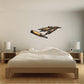 Rifle bullets printed die cut decal with three gold and black bullet designs