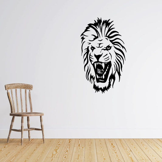 Image of Roaring Lion Head Decal