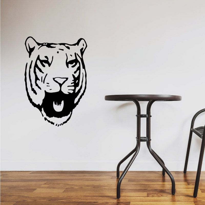 Image of Roaring Tiger Head Decal