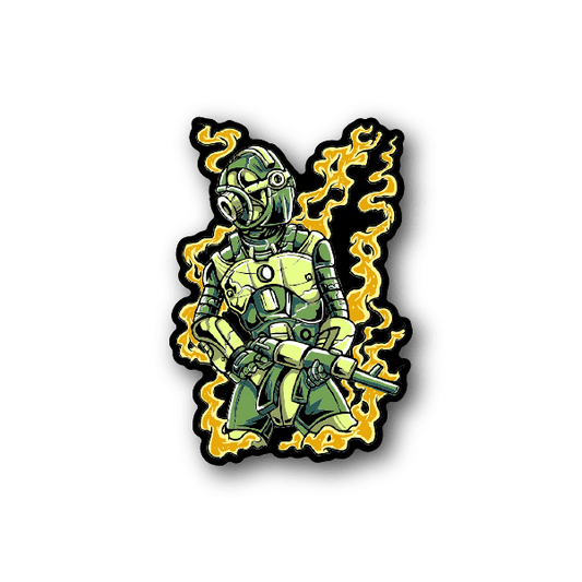 Image of Robot Soldier Sticker