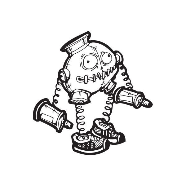 Image of Robot Tagger Graffiti Decal