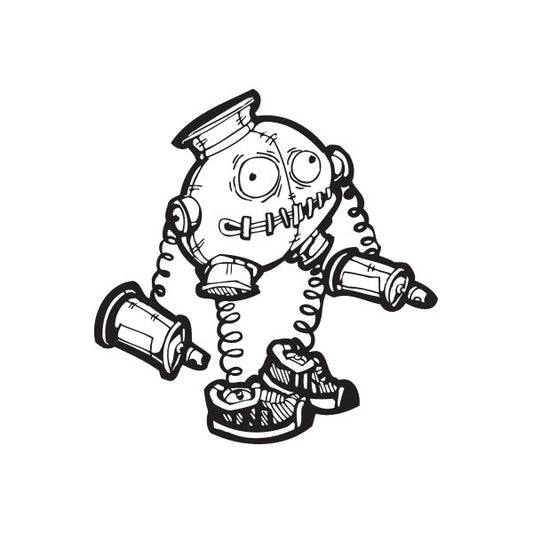 Image of Robot Tagger Graffiti Decal