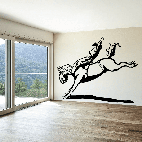 Equestrian cowboy wall art for rodeo enthusiasts