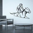 Adhesive rodeo-themed decal featuring a horse and cowboy