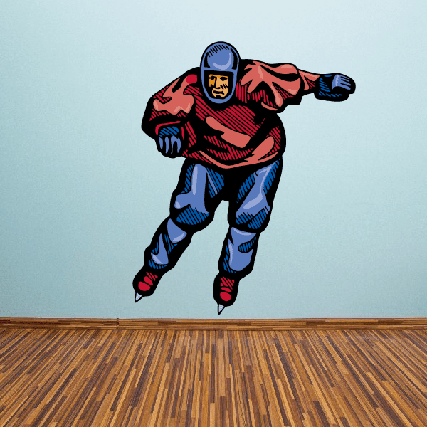 Image of Rollerblading Wall Decal - Vinyl Sticker - Car Sticker - Die Cut Sticker - CDSCOLOR029