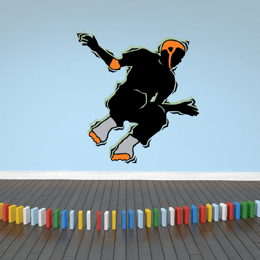 Image of Rollerblading Wall Decal - Vinyl Sticker - Car Sticker - Die Cut Sticker - CDSCOLOR033