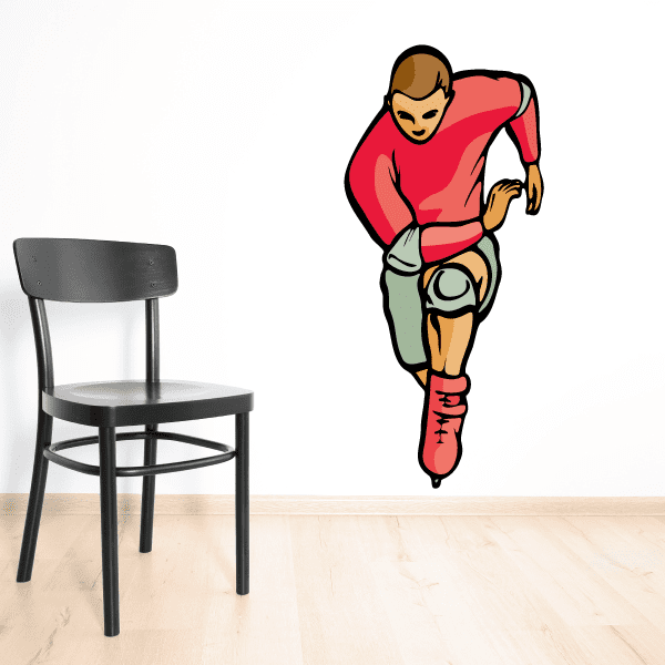 Image of Rollerblading Wall Decal - Vinyl Sticker - Car Sticker - Die Cut Sticker - CDSCOLOR044