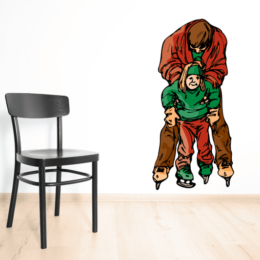 Image of Rollerblading Wall Decal - Vinyl Sticker - Car Sticker - Die Cut Sticker - CDSCOLOR048