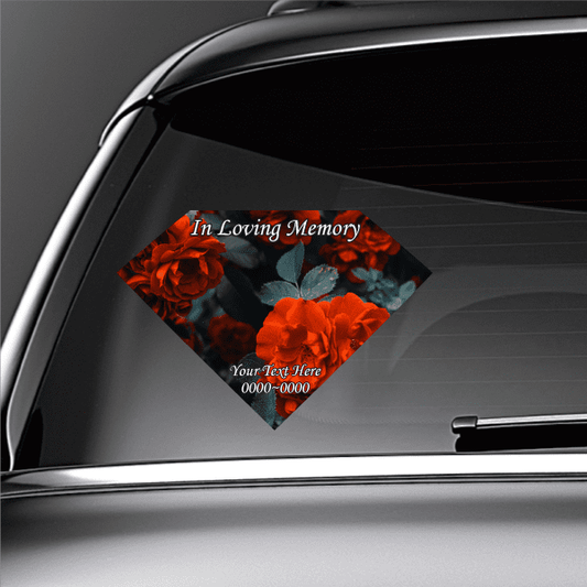 Image of Rose Bush In Loving Memory Custom Sticker