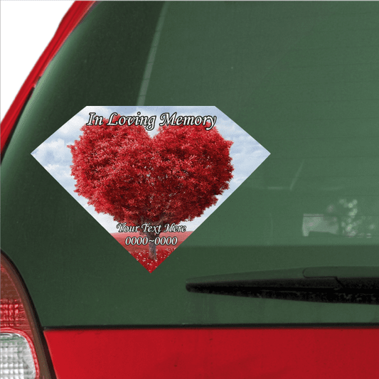 Image of Rose Tree In Loving Memory Custom Sticker