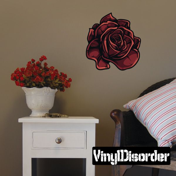 Image of Rose Wall Decal - Vinyl Car Sticker - Uscolor002
