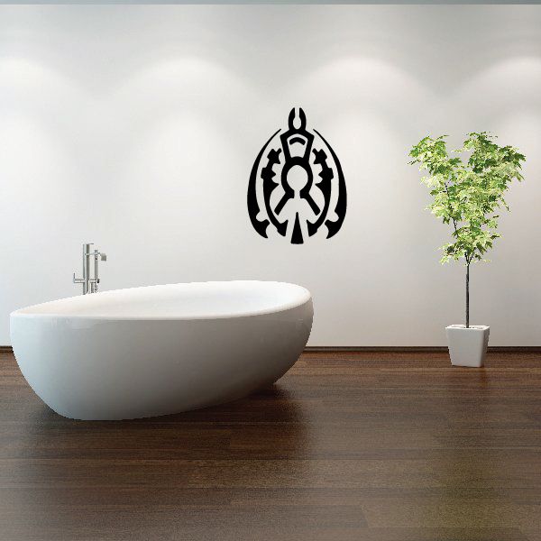 Image of Rotund Tribal Beetle Decal