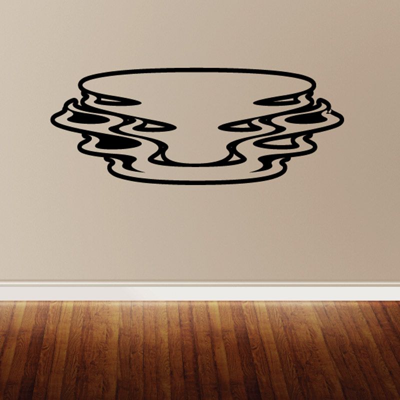 Image of Round Ghost Flames Car Decal - Vinyl Decal - Wall Decal - CF619