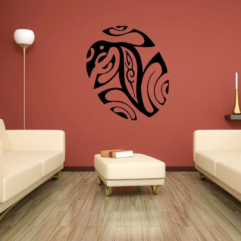 Image of Rounded Abstract Lizard Decal