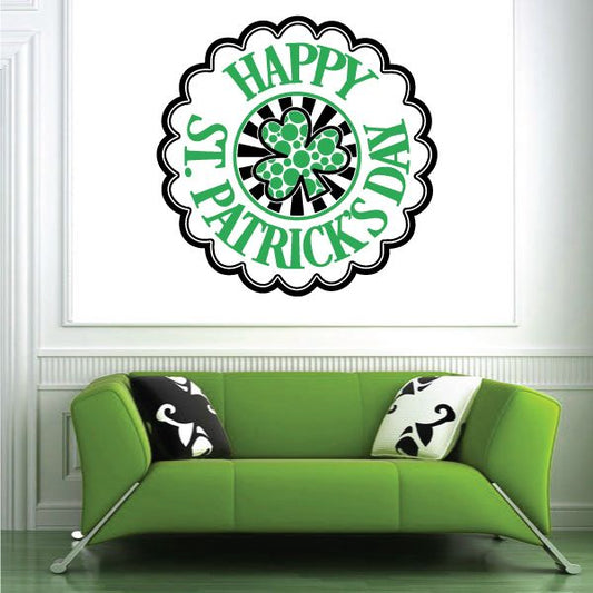 Image of Rounded St Patricks Day Typography Decal