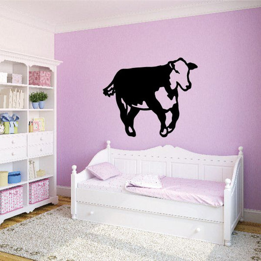 Image of Running Cow Cattle Decal