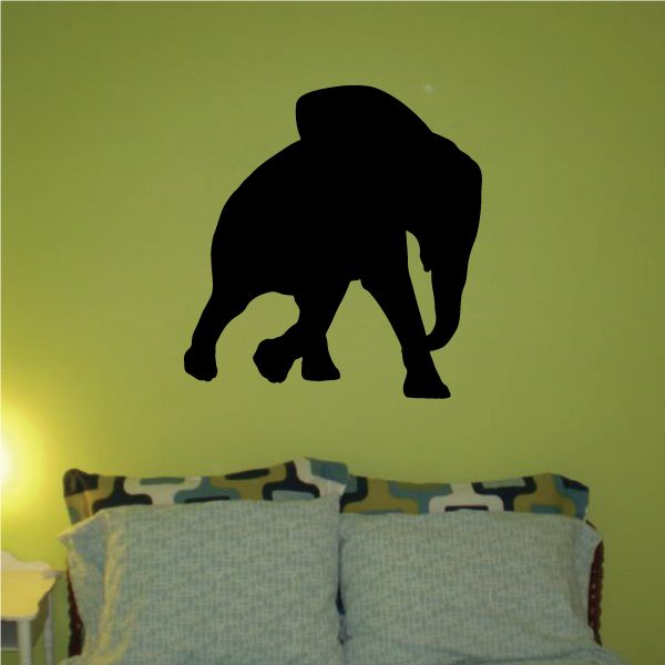 Image of Running Elephant Decal