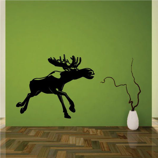 Image of Running Moose Decal