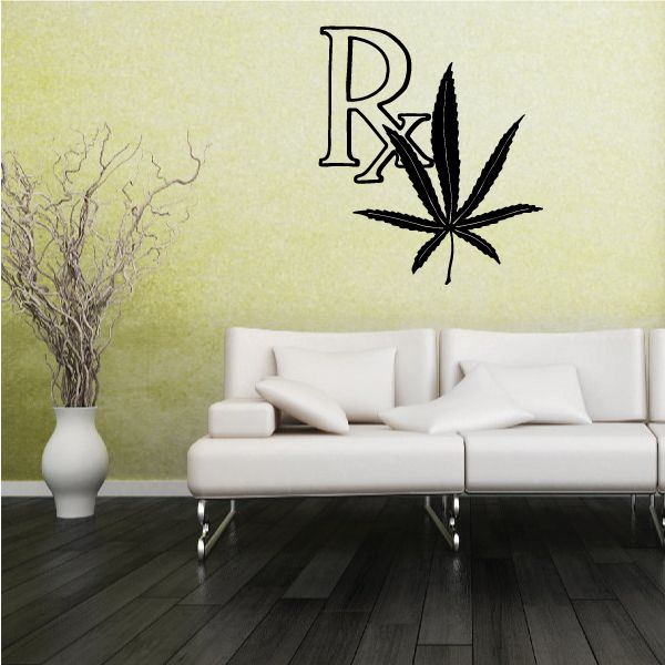 Image of RX Marijuana Wall Decal - Vinyl Decal - Car Decal - 030