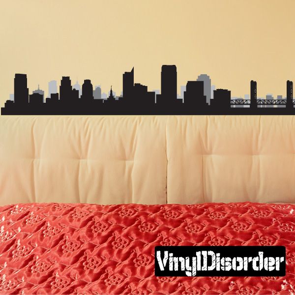 Image of Sacramento California Skyline Decal