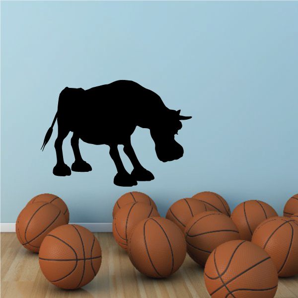 Image of Sad Bull Silhouette Decal